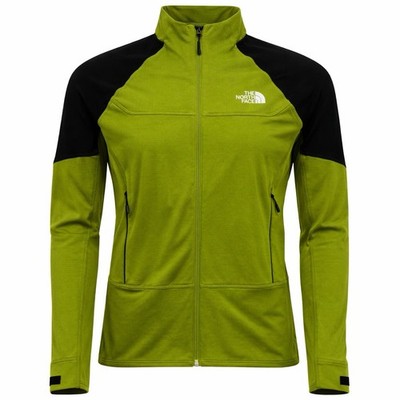 The North Face Bolt Polartec Jacket Mens M Green Black NF0A825F Full Zip NWOT