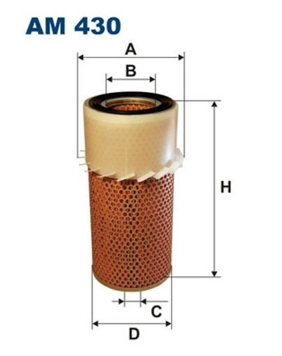 FILTRON Luftfilter AM 430 Filtereinsatz 290mm für TOYOTA ONAN Iveco Ford GM Volvo DAEWOO Fiat ISUZU HYUNDAI MITSUBISHI NISSAN RENAULT - Bild 3