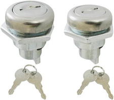 2 Pack Tool Box Locks with Keys, 5/8 Inch Lock Cylinder  Replacement for Flush