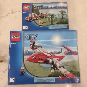 LEGO CITY: Fire Plane (4209) Complete set with Manuals Firefighting Forest Fire