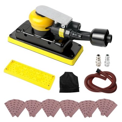 Pneumatic Air Orbital Sander, 70 mm x 198 mm 1/8'' Vacuum Air Sander 10000RPM ...