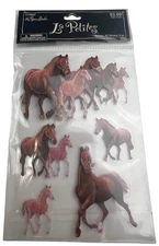 The Paper Studio La Petites Stickers 3D Dimensional Horses Pony Horse 5PCS
