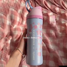 Starbucks X Owala 2026 Sakura Limited Insulated Water Bottle 24oz Straw Cup Gift
