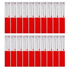 SICILAMIU Reflective Tape, 2" &times; 12" &times; 20/30 Pack &times; &times; 20 Pack, Red