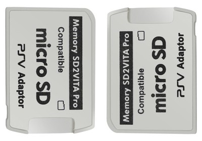 Funturbo Ultimate Version SD2Vita 5.0 Memory Card Adapter, PS 2 Pack, white 