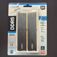 Crucial DDR5 Pro 32GB (2x16GB) 6000MT/s UDIMM Desktop Memory Kit