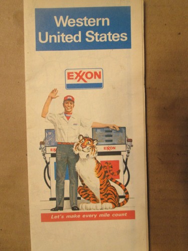 Exxon Road Map of Western United States 1978