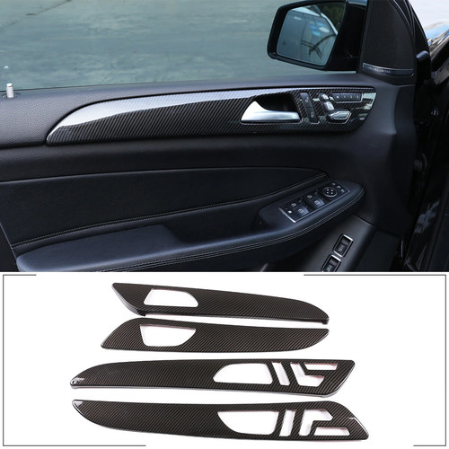 Carbon Fiber ABS Dashboard Door Panel Trim Strip for Benz GLE GLS ML GL 13-19 - Picture 2 of 21