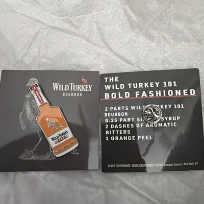 Wild Turkey 101 Bourbon Whiskey - Enamel Lapel Pin- NEW! Wild Turkey Distilling
