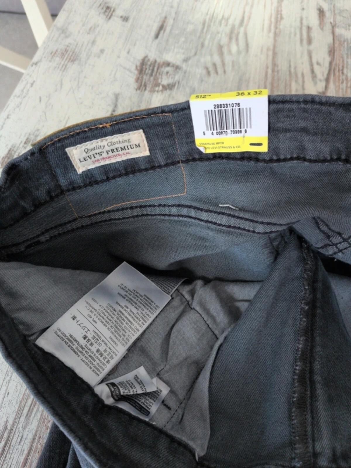 Levi Strauss mens jeans 512 W36 L32 slim taper RRP£110 image 5