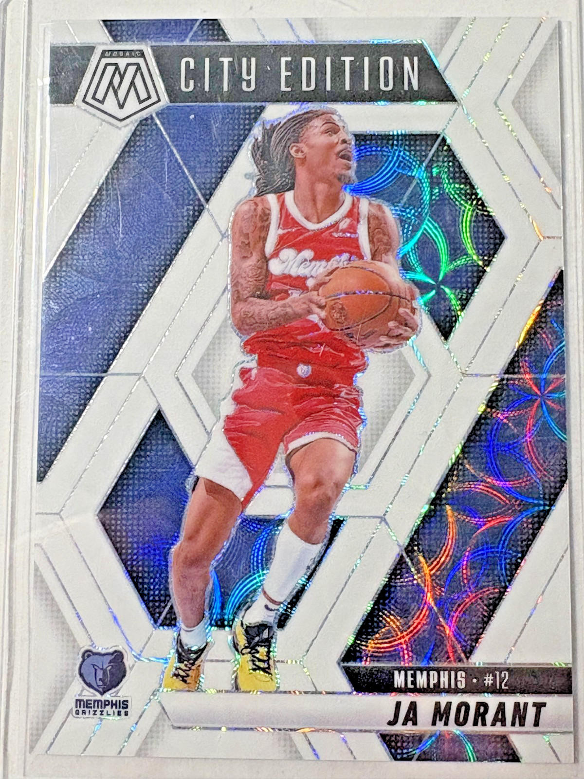 Ja Morant 2024-25 Panini Mosaic Mosaic International White City Edition #281 /25