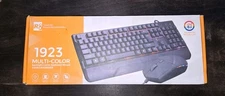 Rainbow LED Gaming Keyboard & Mouse Set Multicolor Changing Backlight Mouse Mice