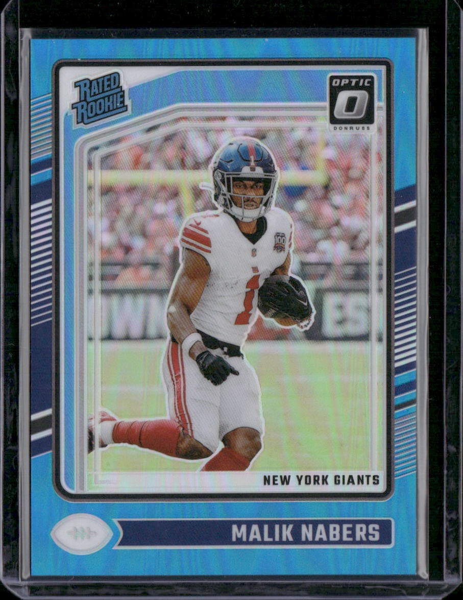 2024 Donruss Optic #271 Malik Nabers Aqua #/299