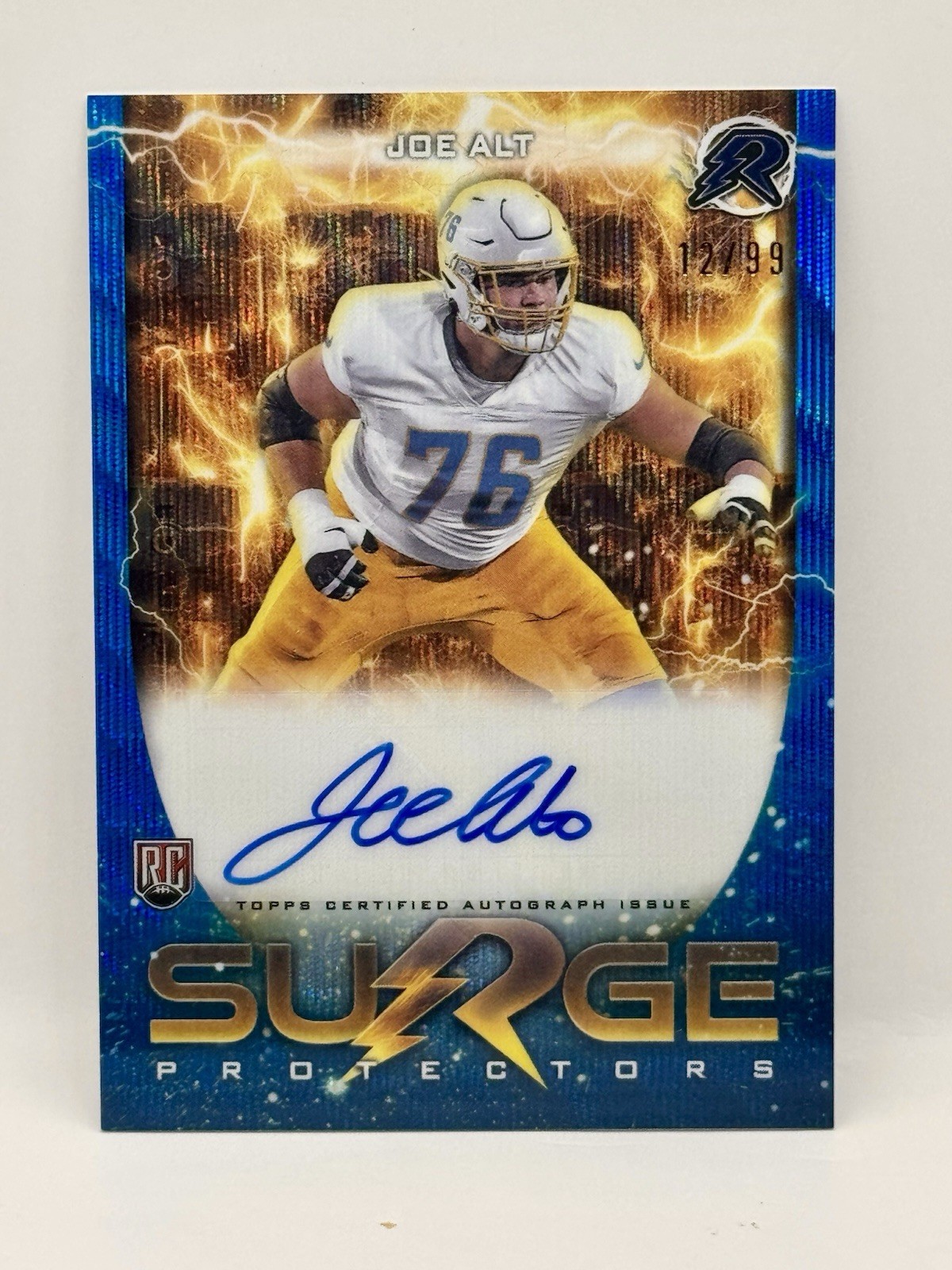 Joe Alt Topps Resurgence Surge Protectors Signatures #SPSJA Blue Surge