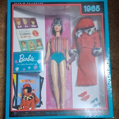 Mattel Barbie Collector 1965 My Favorite Barbie Bendable Legs Boxed Set