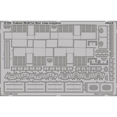 EDUARD 23026 TYPHOON MK.IB CAR DOOR WINGS ARMAMENT 1/24