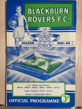 BLACKBURN ROVERS v WEST HAM UNITED, 28/12/1963 DIVISION 1, GOOD CLEAN CONDITION