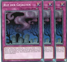 yugioh 3x Ruf der Gejagten YSYR-DE042 COMMON DEUTSCH