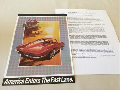 Franklin Mint 1963 Corvette Stingray Brochure Only 1:24