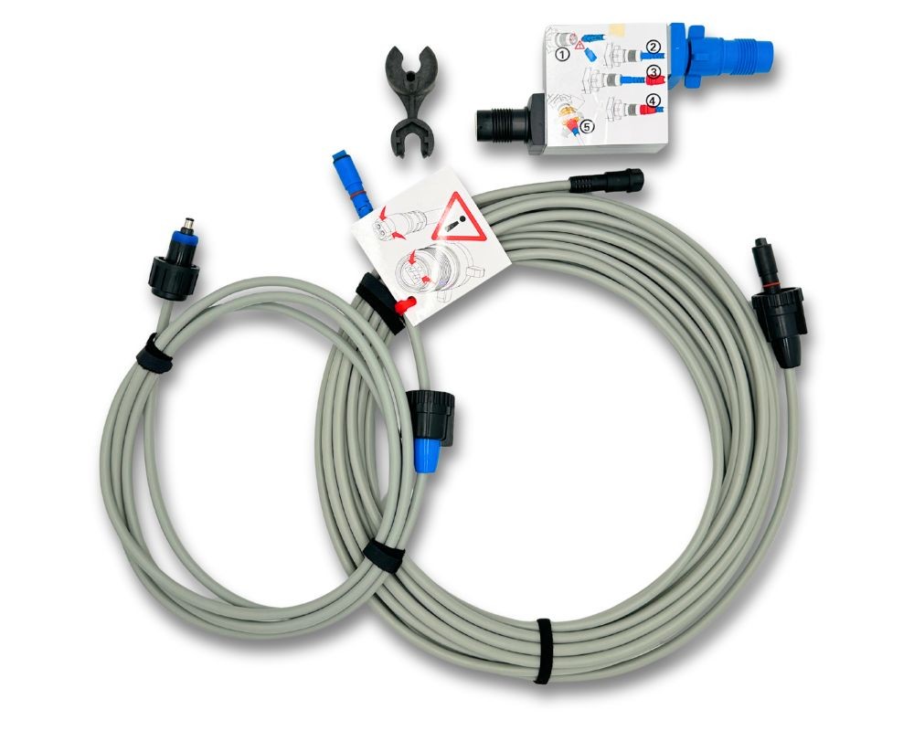 Cable flotador POWER 4.0 flotador cable de repuesto 13 m + 3 m articulación giratoria robot de piscina