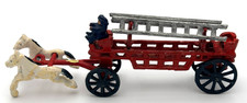 Cast Iron Horse Fire Wagon with Ladders