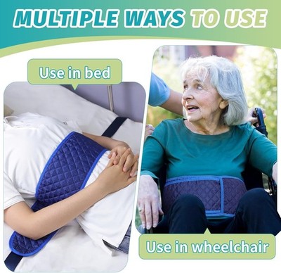 Adjustable Bed & Wheelchair Restraint Belt   Anti-Fall Safety Strap for Patients