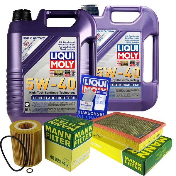 Inspektionspaket 10L Liqui Moly Leichtlauf High Tech 5W-40 FüR Bmw 7Er E65 730I.-image