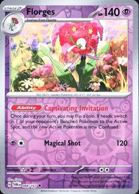 Florges TWM SV06: Twilight Masquerade #088/167 Uncommon Reverse Holo NM