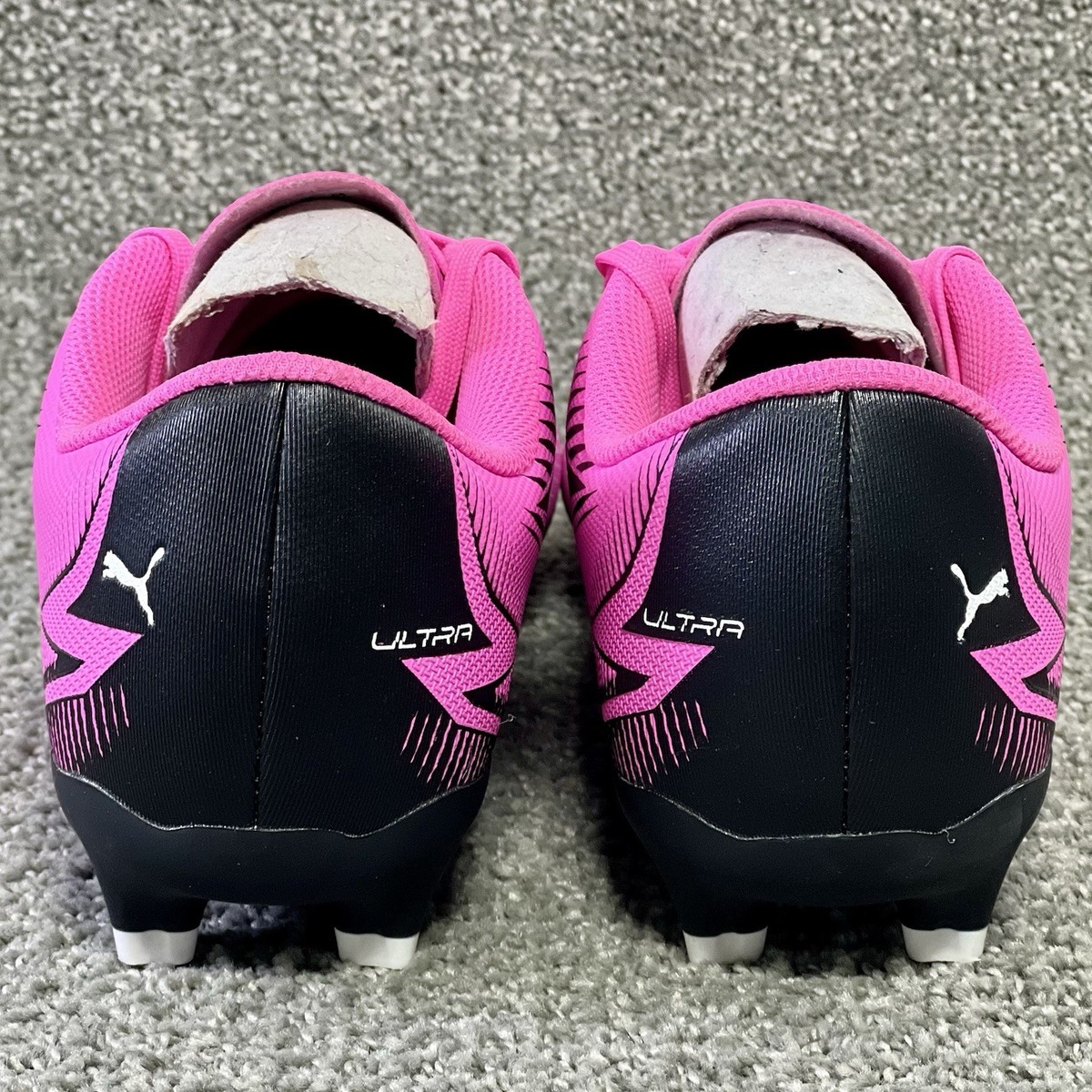 Puma Ultra Play FG/AG Soccer Cleats Pink Black White 107763-01