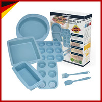 Silikon Backformen Set Antihaft 7 StüCk FüR Brot Kuchen Muffins BackzubehöR