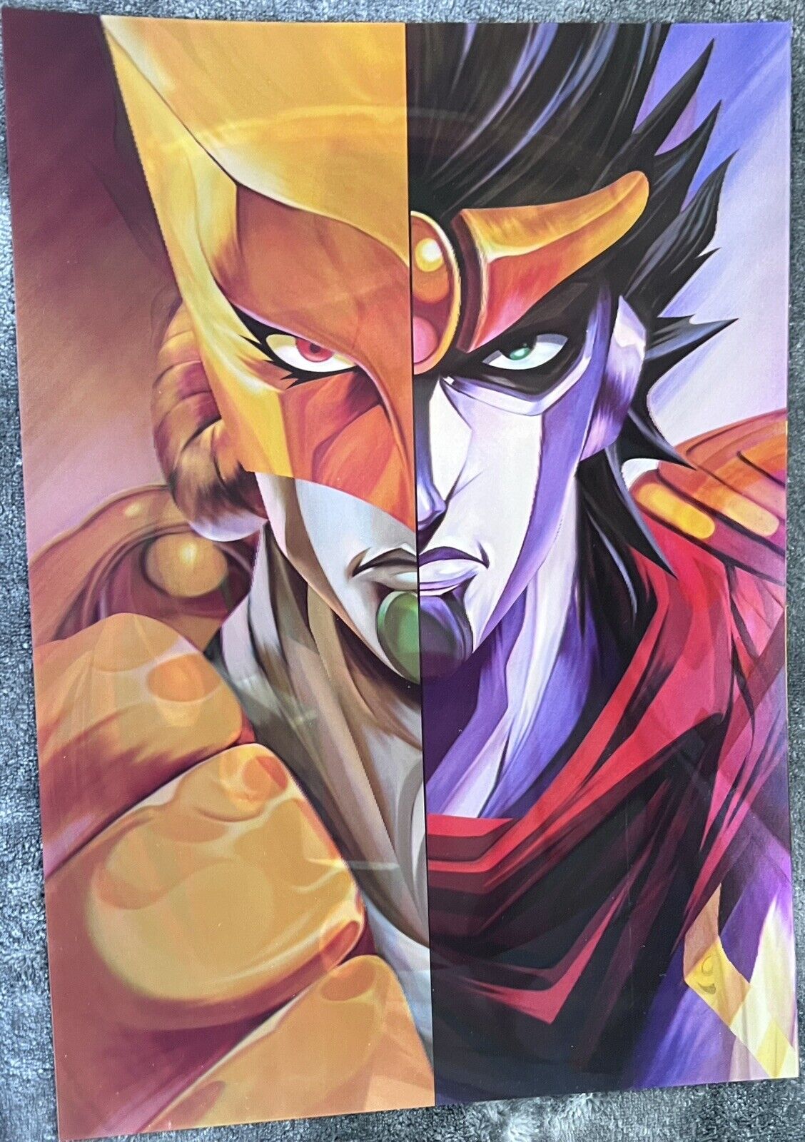 Jojos Bizarre Adventure Jotaro Kujo and Dio 3D Anime Poster