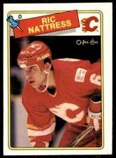 1988-89 O-Pee-Chee Ric Nattress Rookie Calgary Flames #238