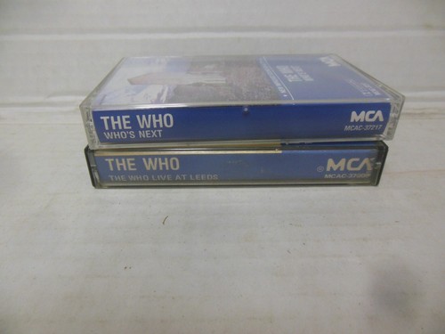 LOT OF 2 cassettes by THE WHO exc cond. LIVE AT LEEDS + WHO'S NEXT - Foto 2 di 4