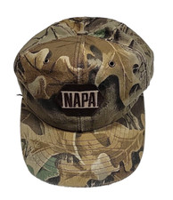 Vintage Napa Advantage Camouflage Snapback Hat Trucker Cap Men's Made In USA