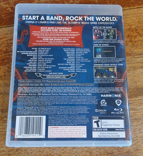 Rock Band 2 (Sony PlayStation 3, 2008) - Imagen 2 de 5