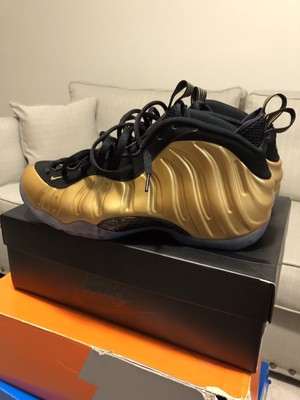 nike air foamposite one metallic gold