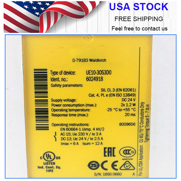 Relè Di Sicurezza SICK UE10-30S3D0 6024918 – Nuovo Originale