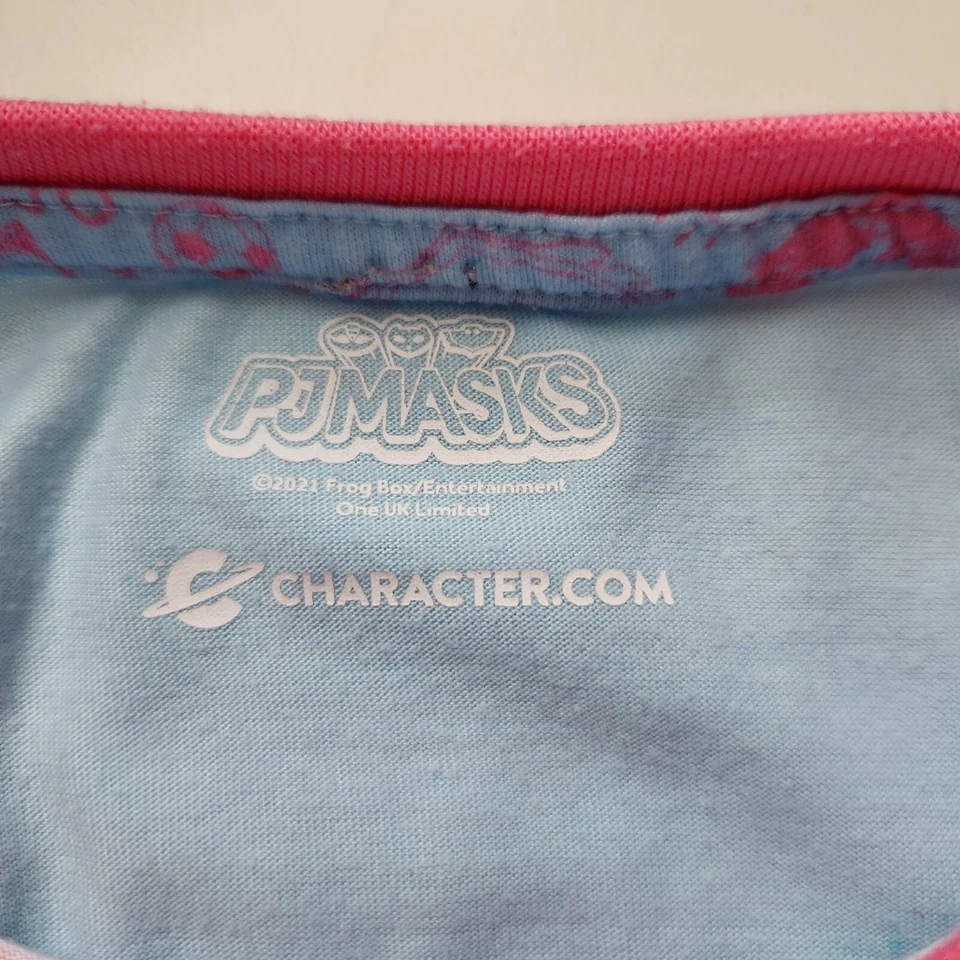 Camisa de pijama PJ Masks Hero Selfie talla 7, Owlette, Catboy, Gekko manga corta Foto 4 de 4