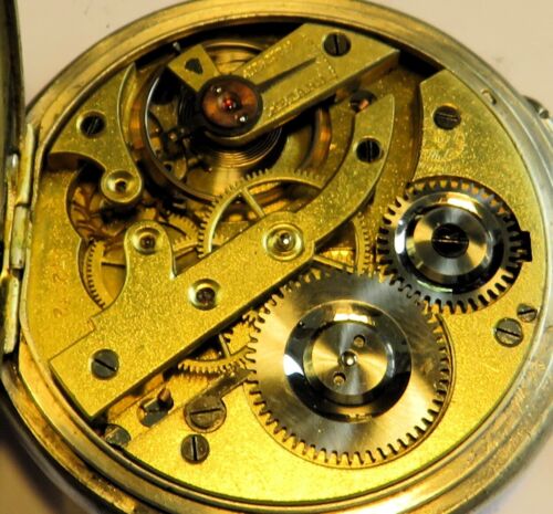 Johannes Dürrstein Glashütte Luxus 0,800 Silber Taschenuhr HTU ca. 1905 - Picture 12 of 17