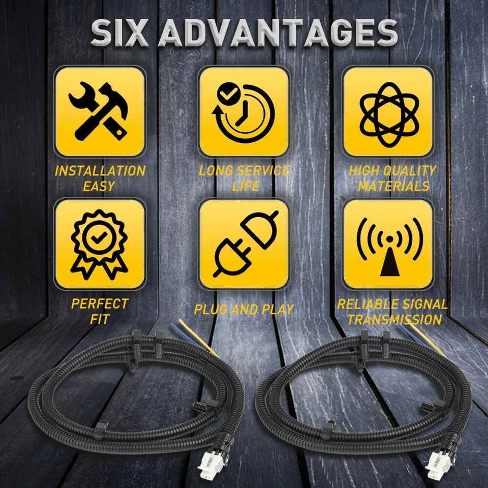 2X ABS Wheel Speed Sensor Wire Harness For Chevy Impala Monte Carlo Uplander STS - Imagem 4 de 4