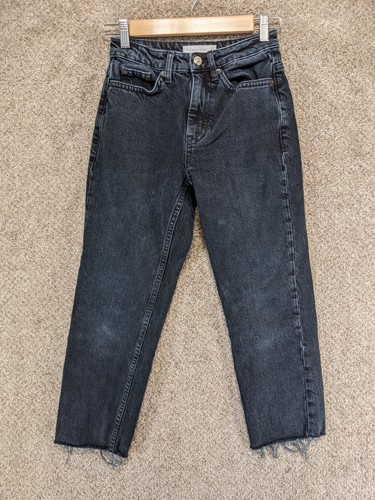 Topshop Straight Leg Cropped Jeans 