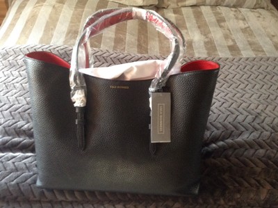 lulu guinness black leather bag