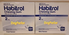 Habitrol 2mg Nicotine Gum Mint & Fruit Bulk Combo 4 Boxes = 816 Pieces 03/2027
