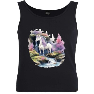 Tank Top Einhorn Fabelwesen Pferd Märchen Unicorn Kuscheltier Traumland 401678s