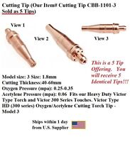 Oxygen/acetylene Cutting Torch Tips-3 1-101-3 Victor Type (5 Tip Package) Oxygen/acetylene Cutting Torch Tips-3 1-101-3 Victor Type (5 Tip Package)