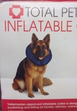 Large Inflatable Dog Collar Soft Alternative  13" To 18" Collar to Protect Dogs