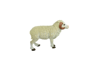 Ram, Sheep, Plastic Animal, Toy, Kids, Realistic, Model, Figurine, Gift, 4'' F259