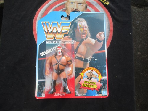 WWF Hasbro Smash Blue Card series 1 MOC WWE Demoli...