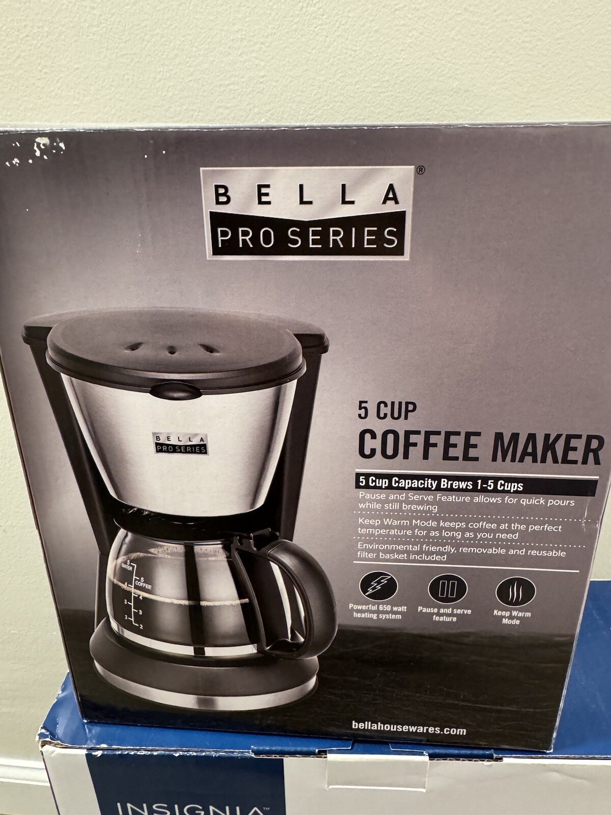 Bella Pro Series 5Cup Coffee Maker Stainless Steel eBay