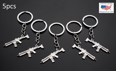 PCS Machine Gun Model ACR HK Keychain Rifle Metal Keyring
